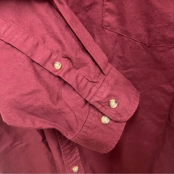 The Foundry Supply Co. button down casual shirt in burgundy size XLT - Picture 5 of 6